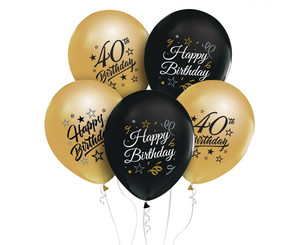 Balloons Happy Birthday 40 5pcs