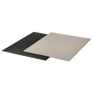 FINFÖRDELA Bendable chopping board, black/dark grey-beige, 28x36 cm, 2 pack