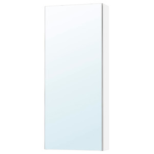 LETTAN Mirror cabinet with door, mirror effect/mirror glass, 40x15x95 cm