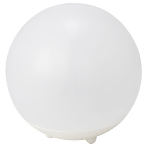 SOLVINDEN LED solar-powered floor lamp, outdoor/globe white