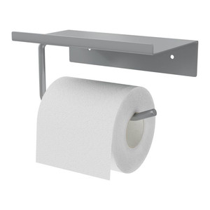 GoodHome Toilet Paper Holder Kina, grey