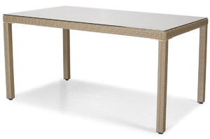 Outdoor Dining Table MALAGA 150, dark beige