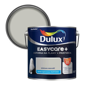 Dulux EasyCare+ Washable Durable Matt Paint 2.5l steel grey