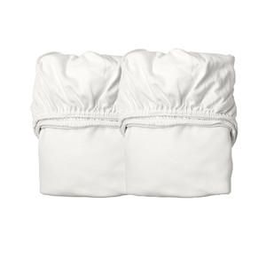 LEANDER Sheet for baby cot 2 pcs, snow