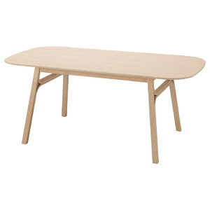 VOXLÖV Dining table, light bamboo, 180x90 cm