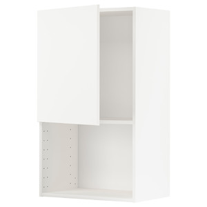 METOD Wall cabinet for microwave oven, white/Veddinge white, 60x100 cm