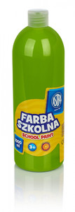 Astra School Paint Bottle 1000ml, lime green