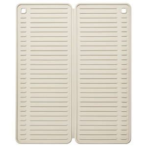RINNIG Dish drying mat, beige, 51x42 cm