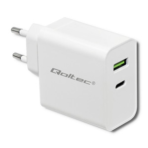 Qoltec Wall Charger 42W 5-20V, 2.4-3A, USB C EU Plug