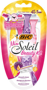 BIC Shaver for Women Miss Soleil Beauty Kit 4+1