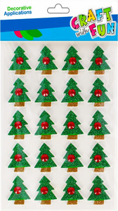 Craft Christmas Stickers Christmas Tree 20pcs