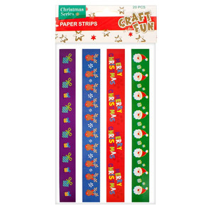 Christmas Decorative Paper Strips 20pcs