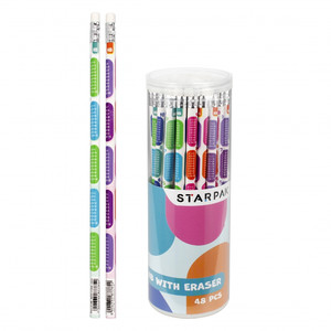 HB Pencil with Rubber Set of 48pcs Multiplication Table