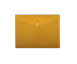 Document Wallet Plastic Folder PP A5, orange