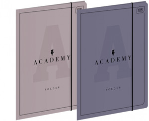Folder with Elastic Band A4 Academy 1pc, assorted patterns