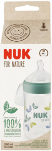 NUK For Nature Baby Bottle 260ml Size M, green