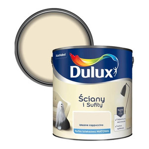 Dulux Walls & Ceilings Matt Latex Paint 2.5l perfect cappuccino