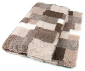 DryBed Dog Bed Patchwork 75x50cm A+, beige-brown
