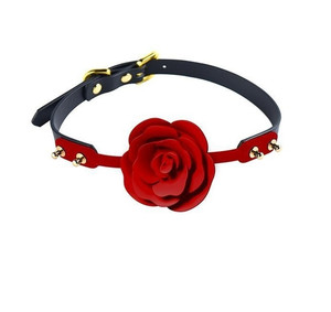 ZALO & UPKO Doll Series Rose Ball Gag Black Straps