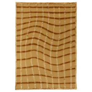 SKUGGSVINGEL Rug, flatwoven, yellow/handmade, 170x240 cm