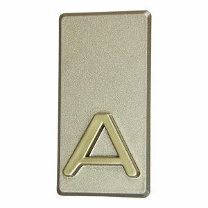 Self Adhesive House Letter "A" 2.5x4.7 cm, olive