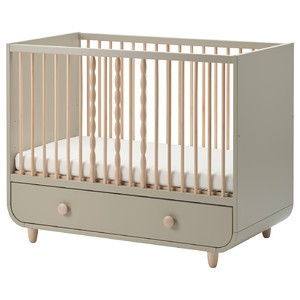 MYLLRA Cot, beige, 60x120 cm