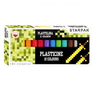 Starpak Plasticine 12 Colours Pixel Game