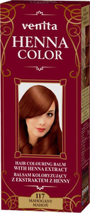 VENITA Henna Color Herbal Hair Colouring Balm - 117 Mahogany