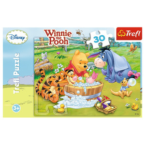 Trefl Children's Puzzle Winnie the Pooh Piglet's Bath 30pcs 3+
