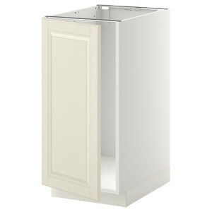 METOD Base cab f sink/waste sorting, white/Bodbyn off-white, 40x60 cm