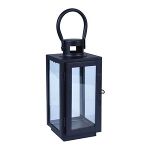 Metal Lantern, small, black