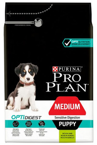 Purina Pro Plan Dog Food Puppy Medium Sensitive Digestion OptiDigest 3kg