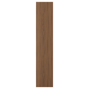 TISTORP Door, brown walnut effect, 40x200 cm