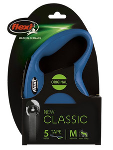 Flexi New Classic Tape Leash M 5m, blue