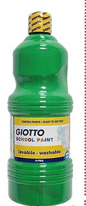 Giotto School Paint Washable 1000ml, green