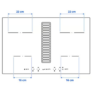 TÄCKNAN Ind hob/int extractor w recirc kit, IKEA 300/black