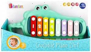 Bam Bam Piano Crocodile 2in1 18m+
