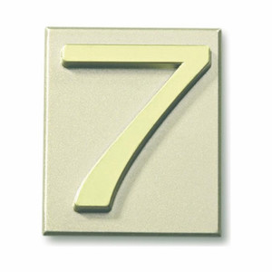 Self Adhesive House Digit "7" 4x4.7 cm, olive