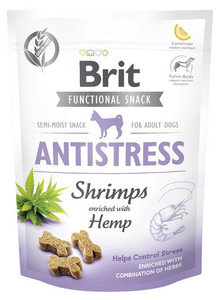 Brit Functional Snack for Adult Dogs Antistress Shrimps with Hemp 150g