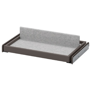 KOMPLEMENT Pull-out tray with shoe insert, dark grey/light grey, 50x35 cm