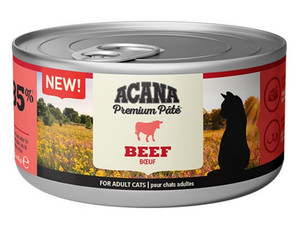 Acana Cat Premium Pate Beef Cat Wet Food 85g