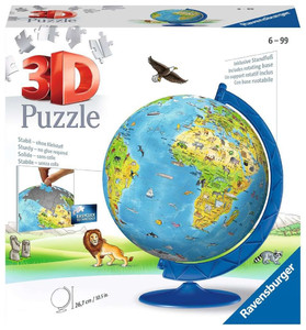 Ravensburger 3D Puzzle Children's World Globe 180pcs 6+