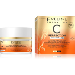 Eveline C Perfection Revitalising Anti-Wrinkle Cream 40+ Day/Night 98% Natural 50ml