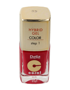 Delia Cosmetics Coral Hybrid Gel Nail Polish no. 35  11ml