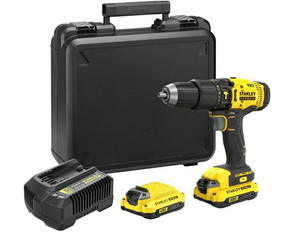 Stanley FATMAX V20 18 V Cordless Impact Drill Driver 50 Nm, 2 x 1.5 Ah Kit SFMCD711C2K