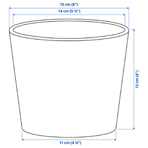 SOJABÖNA Plant pot, light pink, 12 cm