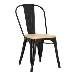 Chair Paris Wood, black, pine natural