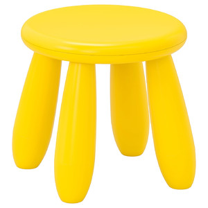 MAMMUT Children's stool, in/outdoor, yellow