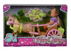 Evi Love Doll in a Horse Carriage 3+