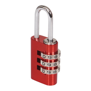 Smith & Locke Combination Padlock 21 mm, red